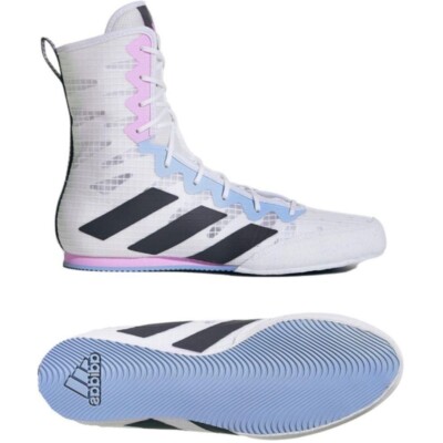 Mens Adidas BOX HOG 4 Boxing Shoes Training White | eBay