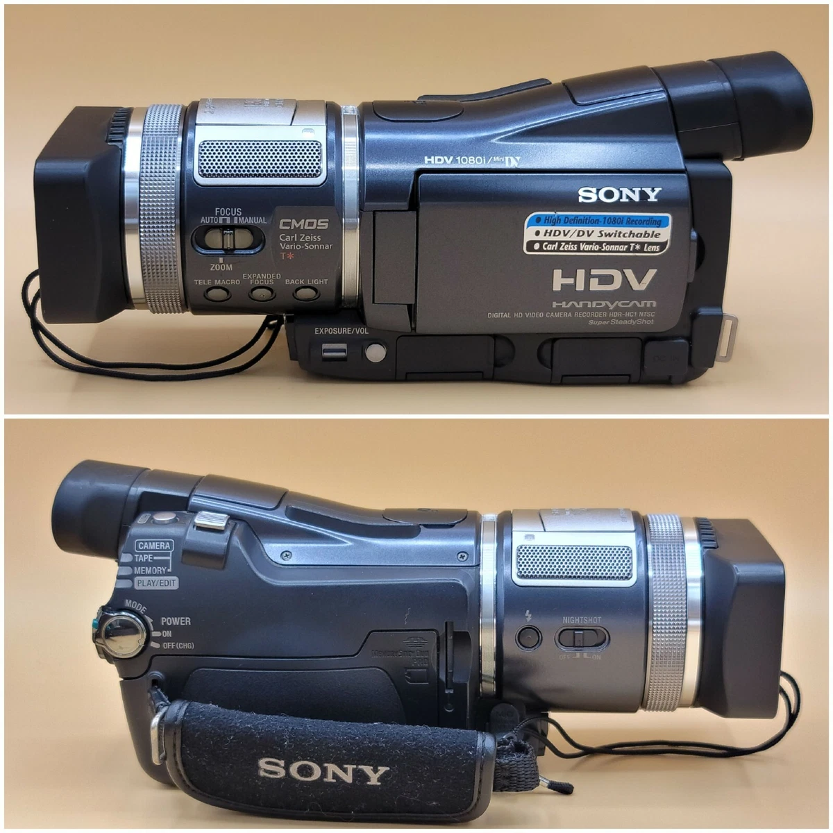 Sony HDR-HC1 HDV 1080i/MiniDV Camcorder HD Night Vision -TESTED -