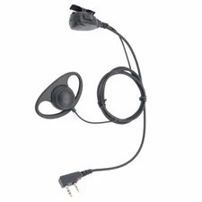 D Shape Walkie Talkie Earpiece 2 Pin Earphone Two Way Radio Headset for Baofeng 