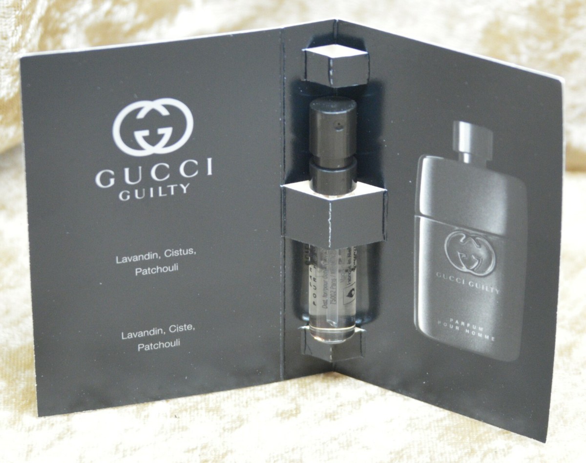 GUCCI GUILTY POUR HOMME PARFUM 1 x SAMPLES 0.06 FL. OZ. 1.5