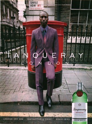 2000 VINTAGE PRINT AD - TANQUERAY DRY GIN : TANQUERAY LONDON OZWALD BOATENG