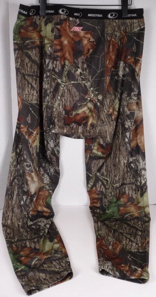 MOSSY OAK Pants Mens 2XL APX VaporTec Thermal Base Layer Breakup Camouflage - Image 2 of 4