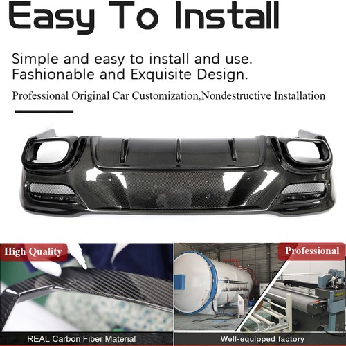 KIT DE CARROCERÍA DIFUSOR DE PARACHOQUES TRASERO CARBONO REAL para Benz W167 GLE450 GLE53 GLE63 cupé - Imagen 2 de 23
