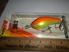 VINTAGE BAGLEYS BALSA DB3 LURE/CRANKBAIT FGO NIP USA MADE