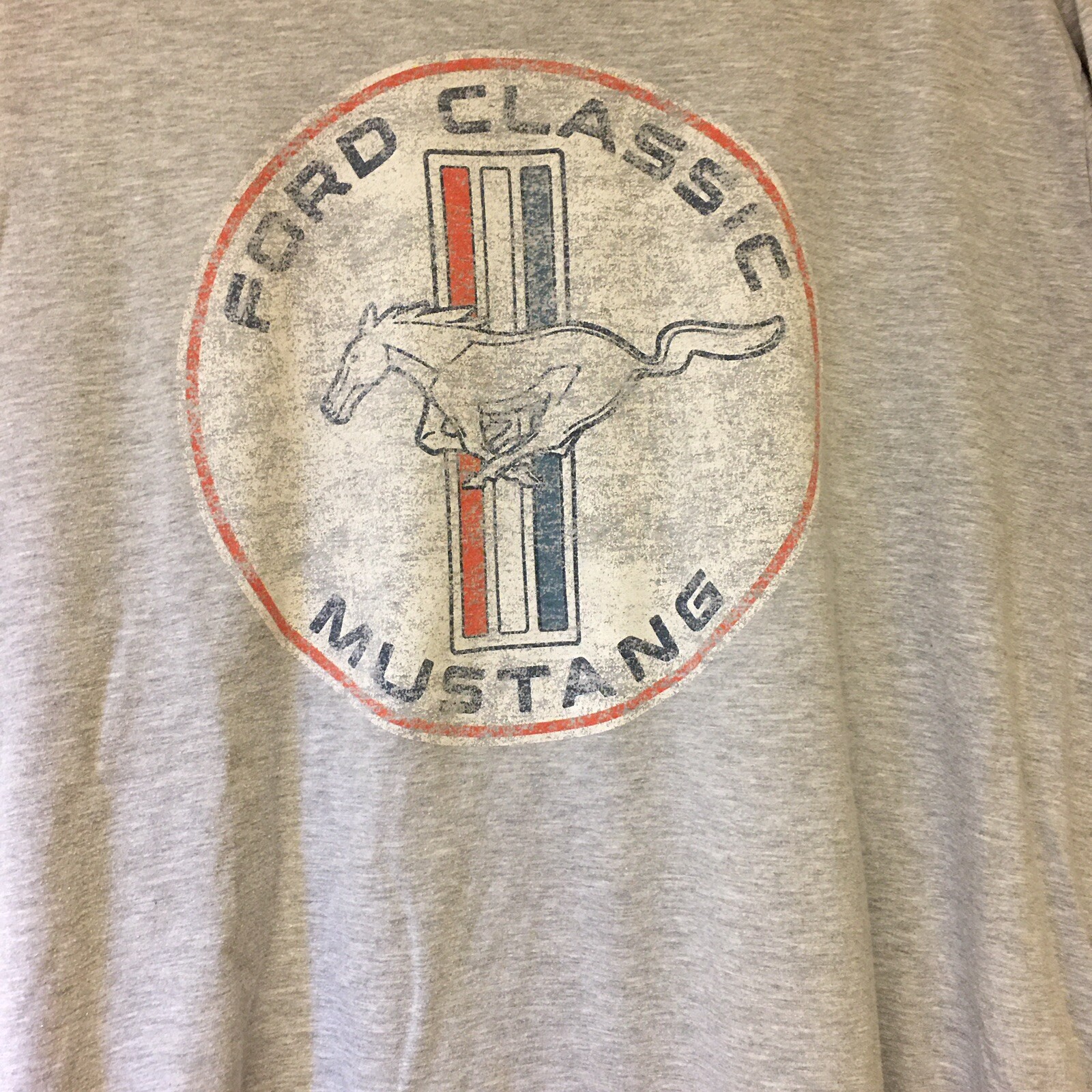 T shirt uomo Ford Classic Mustang maglietta grigia con licenza ufficiale pony taglia 3XLT