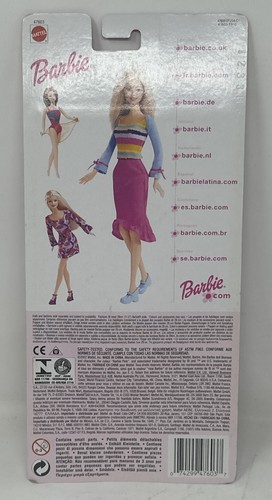 BARBIE COOL & CASUAL FASHIONS Top Capris Shoes 47603 NIP 2001 Green Blue - Picture 2 of 2