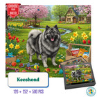 Keeshond Dog Puzzle | Cute Dog Puzzle | Jigsaw for Dog Lover