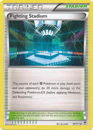 Pokemon - Fighting Stadium - 90/111 - Uncommon - XY - Furious Fists - NM