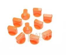 10 Pcs Guitar AMP Effect Pedal Knobs Davies 1510 Style Pointer Knob Orange