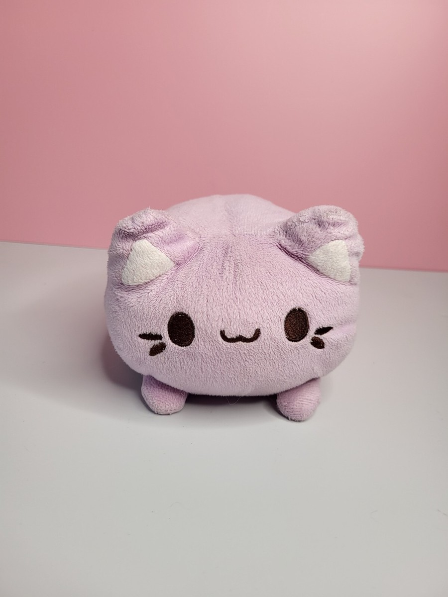 Tasty Peach Studios 7” Purple Lavendar Meowchi Plush Toy Cat with