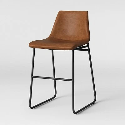 Bowden upholstered molded faux leather counter height barstool deals