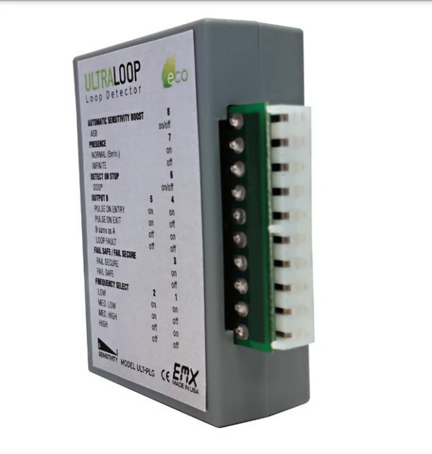 EMX ULTRA-PLG PLUG-IN STYLE VEHICLE LOOP DETECTOR ULT-PLG EXIT SAFETY DETECTION