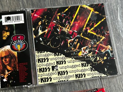 KISS CD MTV Unplugged PROMO w/ Misprint Logo CD USA Ace Gene Peter