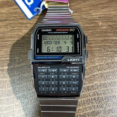 Vintage Casio DBC-810-1 Databank 80 Rare Calculator Watch Vintage Casio DBC-810-1 Databank 80 Rare Calculator Watch