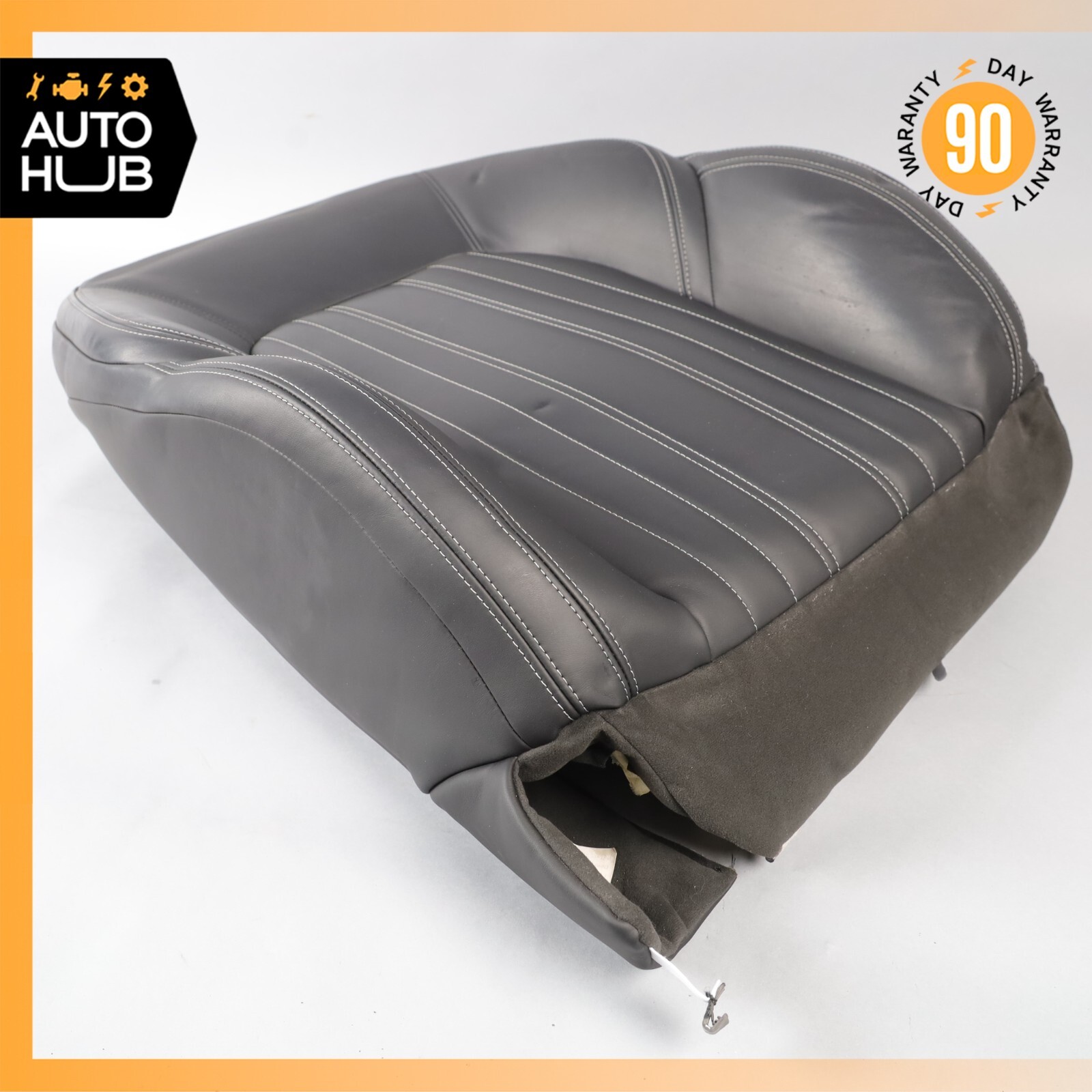 14-17 Maserati Ghibli M157 Front Left Top Upper Seat Cushion Black OEM 75k