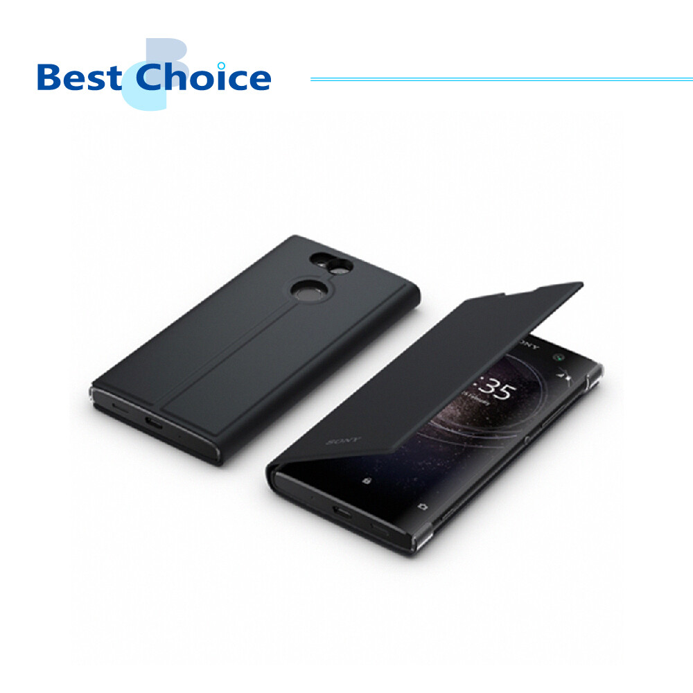 Cover Sony Xperia XA2 Plus Cover A Portafoglio Custodia A Li Flip Case Flip Wallet Cover Slim Flip Con Porta Carta Di Credito Nero O