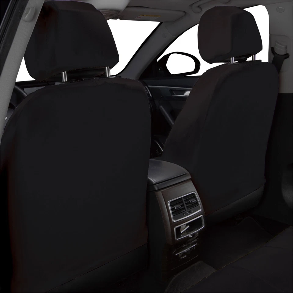 Car Seat Covers Universal Set Split 40/60 50/50 60/40 Black Airbag Compatible - image 3 of 4