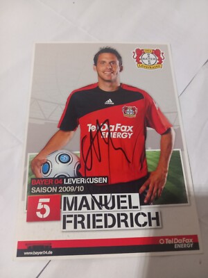Signierte AK Manuel Friedrich Bayer Leverkusen NEU