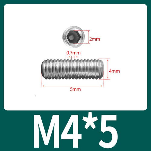 Stahl Innensechskan Gewindestift mit Konkavkopf Metrisch M2.5 M3 M4 M5 M6 M8 M10 - Picture 27 of 72