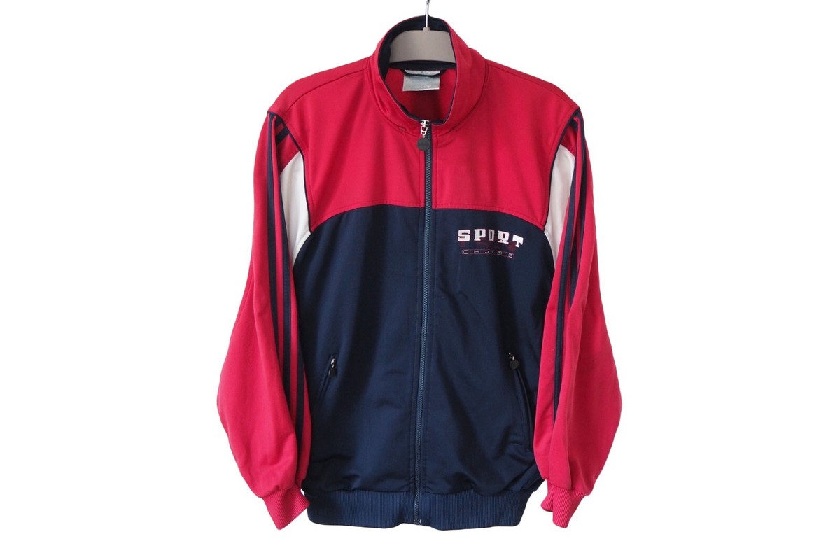 Vintage ADIDAS Sport Change Track Jacket Full Zip Size M blue red