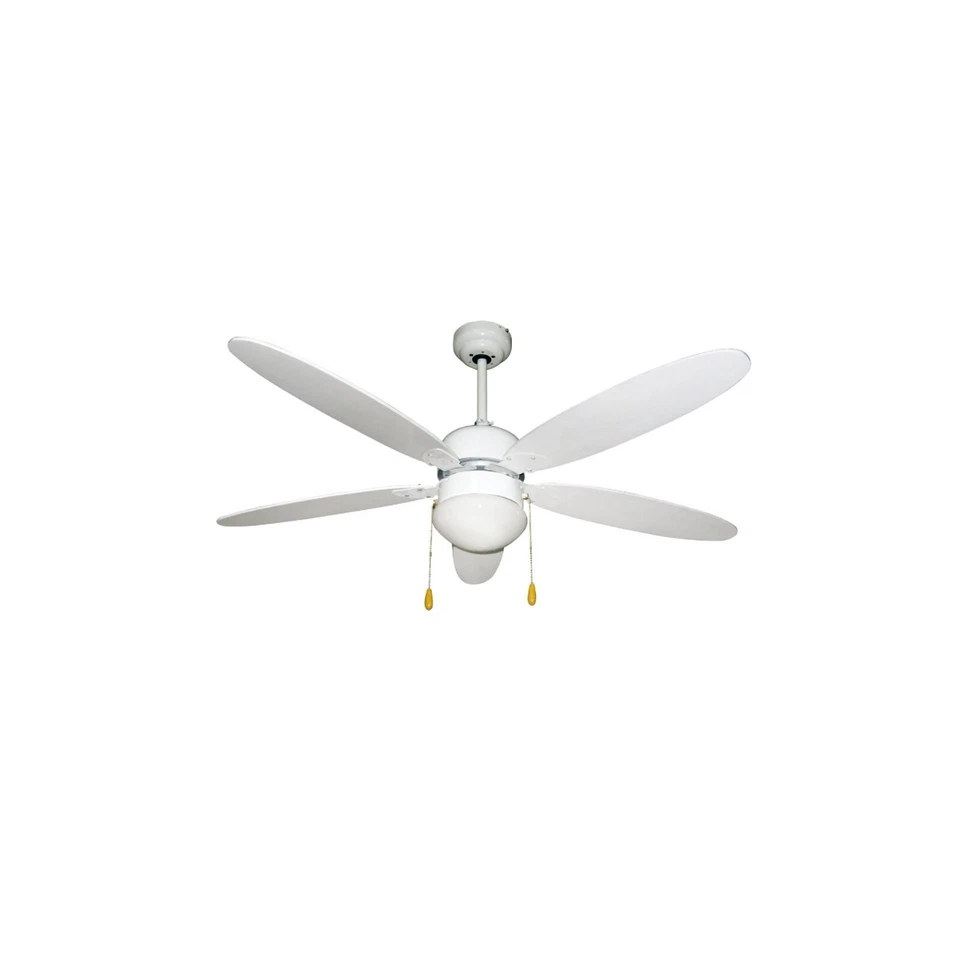Ventilatore da Soffitto con Luce ZEPHIR 5 pale 130cm Professionale Silenzioso - Immagine 3 di 4