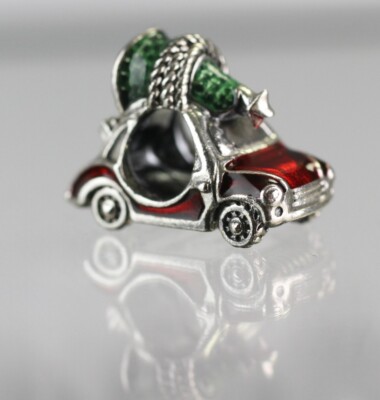 Pandora Festliches Auto Weihnachtsbaum Charm 925 Sterling Silber 792358C01 V1-AW