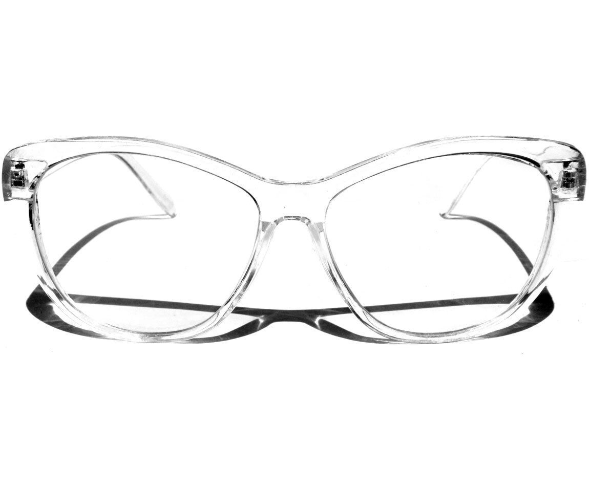 Transparent Frame Cat Eye Clear Lens Glasses Women's Lady Sexy 50's Style