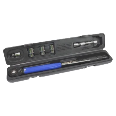 US.PRO US PRO Torque Wrench 1/2 Drive Calibrated 13.6-203.5NM (10-150FTLB) 6 Piece 6845