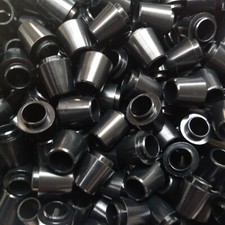 60x PREM GOLF FERRULES .335 Solid Black"COLLARED" 14mm QUALITY LOT F12 