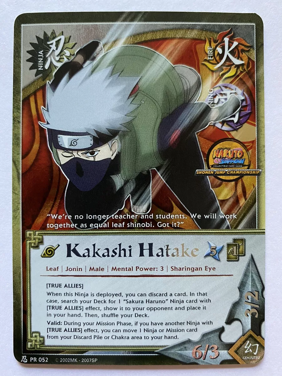 Naruto Photo card Hatake Kakashi Promo A