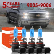For Chevy Silverado 1999-2002 Tahoe 2000-2006 100W Xenon Halogen Headlight Bulbs