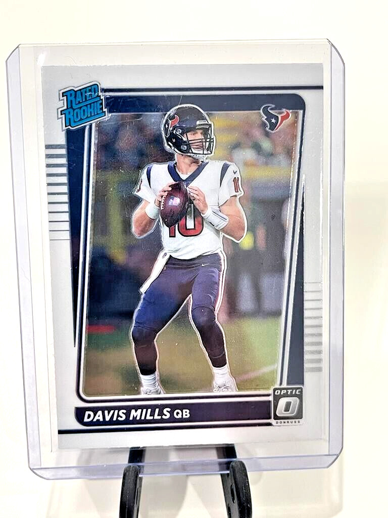 2021 Panini Donruss Optic Davis Mills Rated Rookie Base #222 Texans RC