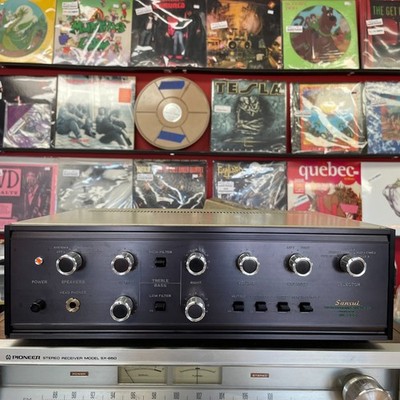 Sansui AU-555 Stereo Integrated Amplifier 20WPC 8Ω TESTED FULLY WORKING