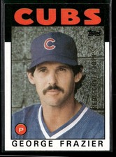 1986 Topps #431 George Frazier 2017 Rediscover Topps Stamped Buybacks Gold