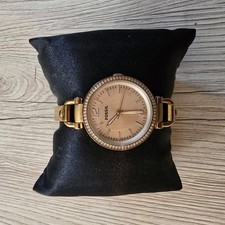 Montre femme Fossil Georgia ES3226 dorée rose avec strass