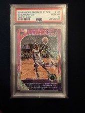 Panini 2019 Hoops Premium Stock Deaaron Fox Pink Flash 165 Psa 10 Serial 525