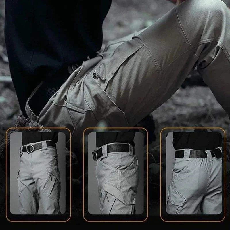 Pantalones cargo tácticos impermeables para hombre Pantalones de trabajo al aire libre Senderismo Pantalones de combate Foto 2 de 4