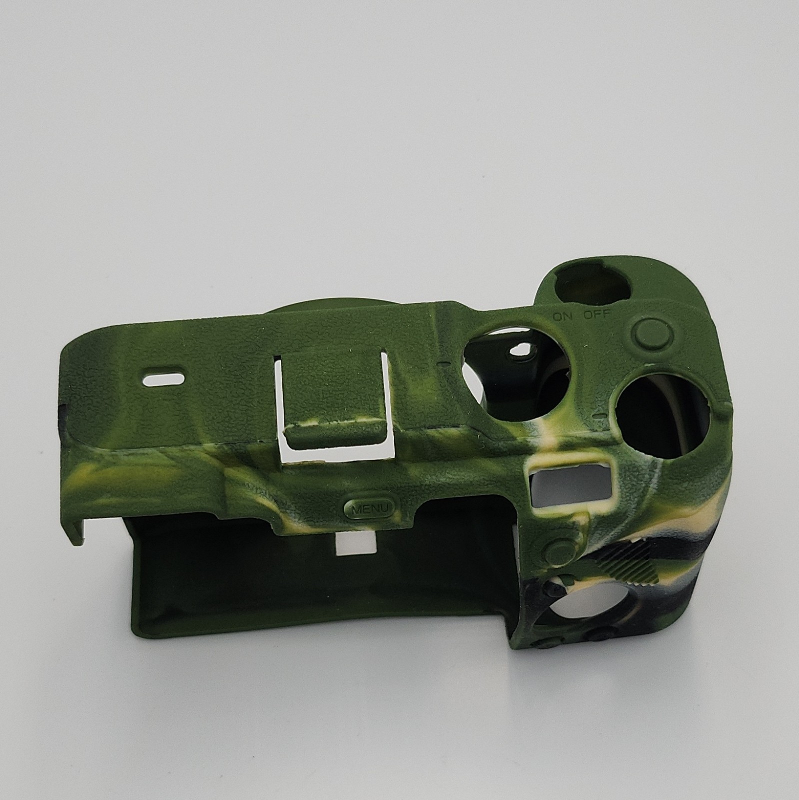 Silicone Soft Case Cover Skin for Camera Green/Black Camouflage image 5