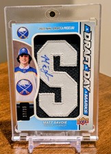 2023 Upper Deck SP Game Used Draft Day Marks 17/35 Matt Savoie Rookie Auto S