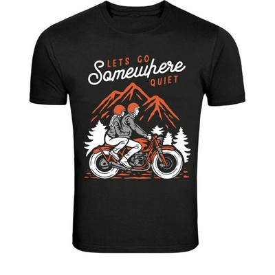 Lets Go Somewhere Quiet Motorcycle Adventure T-Shirt - Vintage