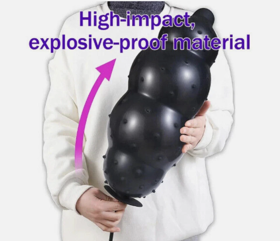 Consolador con enchufe anal inflable más largo más grande bomba enorme masajeador de próstata Foto 2 de 4
