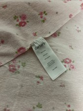 Carters Light Pink Flowers Cotton Flannel Receiving Blanket