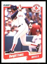 Dwight Evans 1990 Fleer #274 Boston Red Sox MLB READ FREE SHIPPING AutographDen