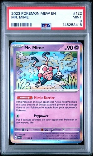 2023 POKEMON MEW EN-151 #122 MR. MIME PSA 9