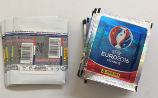 Panini FRANCE Euro 2016 SEALED Football Sticker Packets x25 (White Backs)