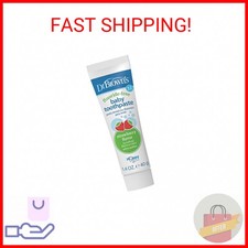 Dr. Brown s Fluoride-Free Baby Toothpaste, Infant Toddler Oral Care, Strawberr