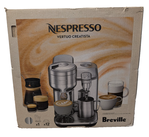 Breville Nespresso Vertuo Creatista Nespresso Machine - Stainless Steel - NEW! - Picture 1 of 9