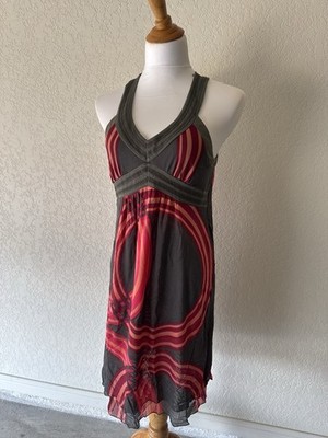 Dkny jeans Y2k dress size large halter neck 
