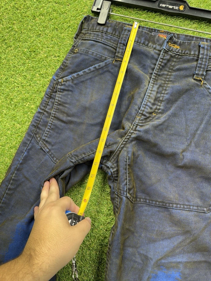 Pantalones Vintage Route 66 Niños 16 Pana Sueltos Pierna Ancha Carpintero Trabajo y2k Foto 3 de 4