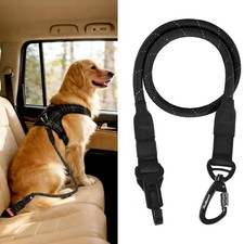 Dog Seat Belt for Car, Durable Rope Dog Car Harness Seatbelt for Vehicle, Pet...